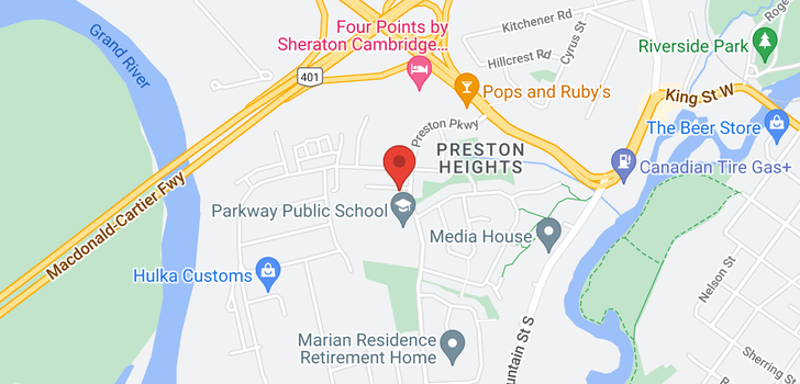 map of 406 -  688 PRESTON Parkway